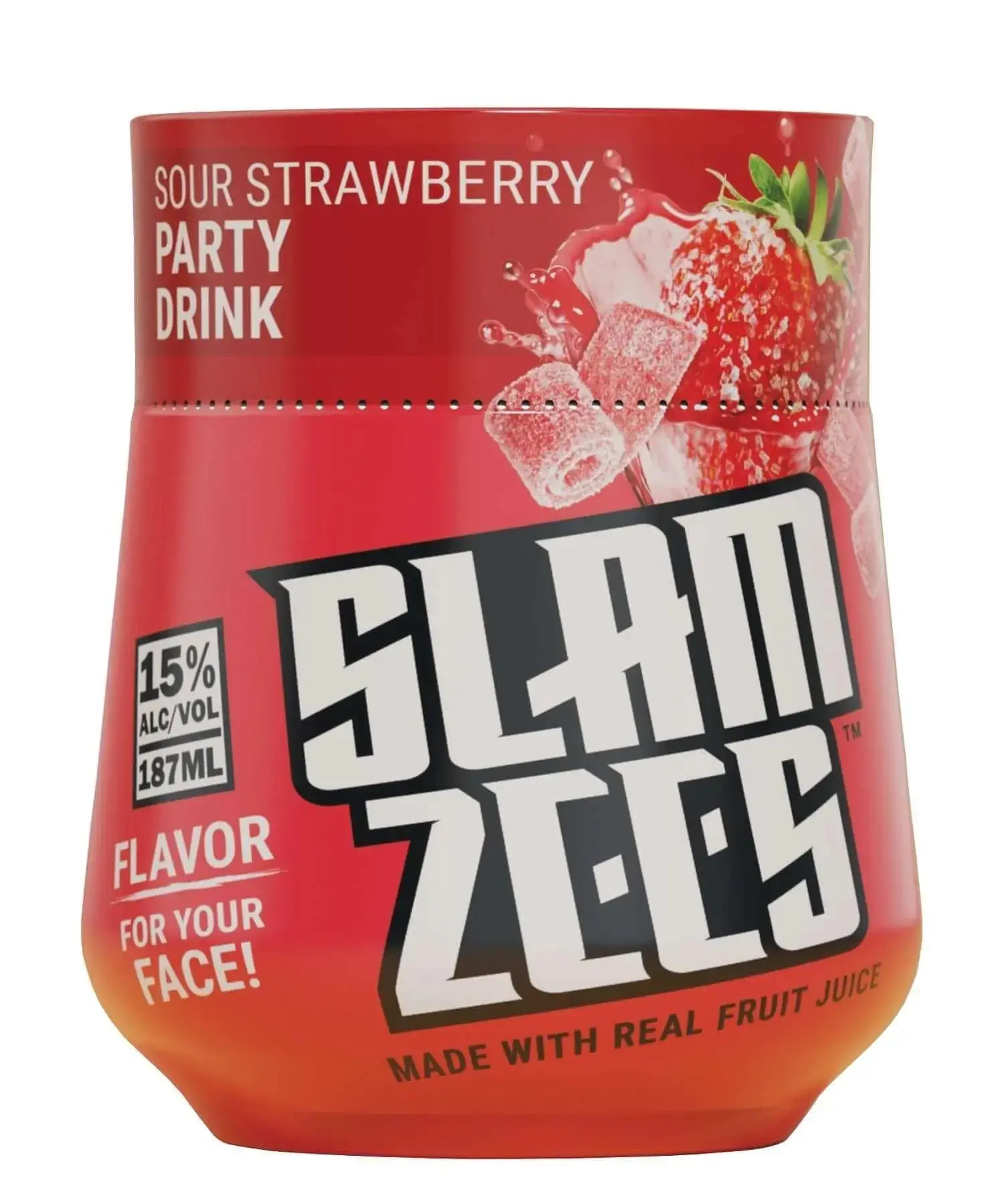SLAMZEES Sour Strawberry 187ml