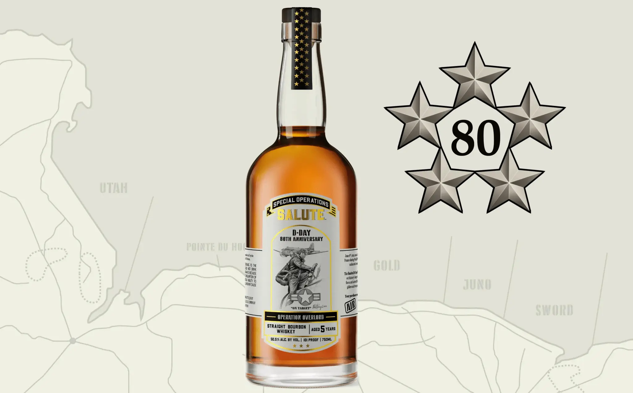 Special Operations Salute⢠Whiskey - D-Day 80th Anniversary - 3 Bottle Set with Limited Edition Lithograph - Image 4