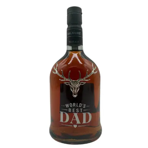 The Dalmore 12 Year Old Scotch Whisky – Father’s Day Custom Hand-Painted Bottle