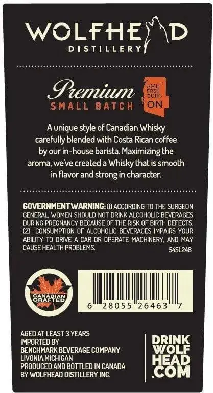 Wolfhead Coffee Whisky - 750ml - Image 2