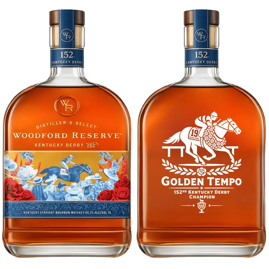 Woodford Reserve Derby Bundle: Kentucky Derby 152 Edition Golden Tempo, 110 Proof “The Elevated Proof,” Double Oaked Single Barrel Strength “BML” Barrel Pick - Image 2