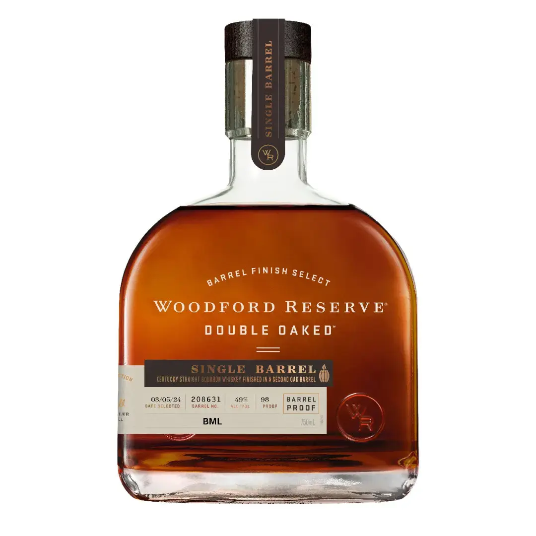 Woodford Reserve Double Oaked Single Barrel Strength Kentucky Straight Bourbon Whiskey “BML” Store Pick