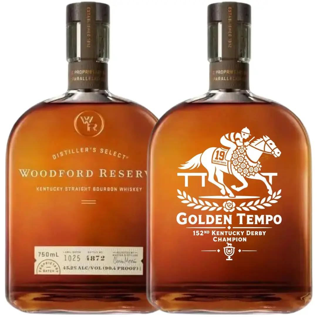 Woodford Reserve Kentucky Straight Bourbon Golden Tempo Champion Edition - Image 2