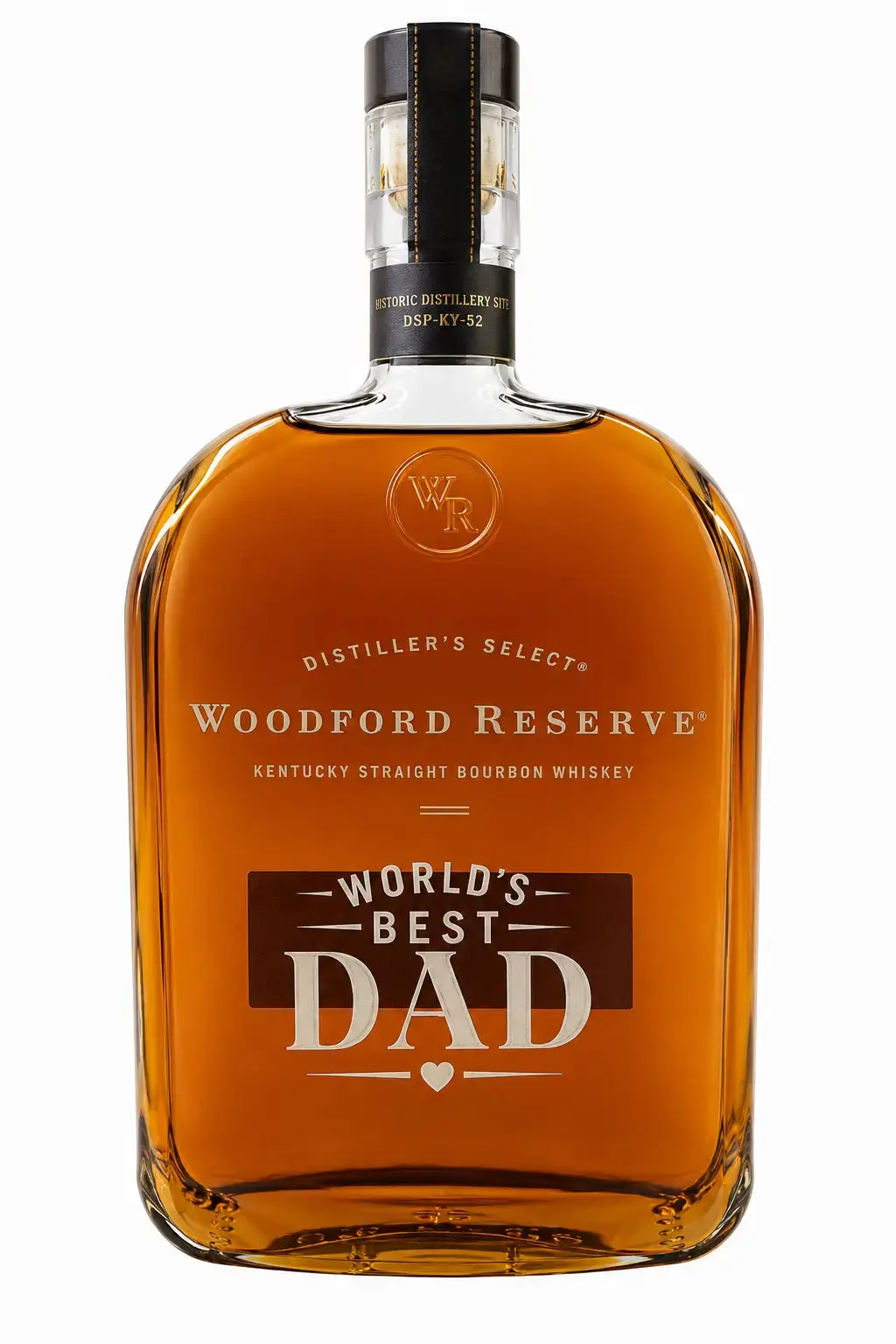 Woodford Reserve “World’s Best Dad” Etched Bourbon