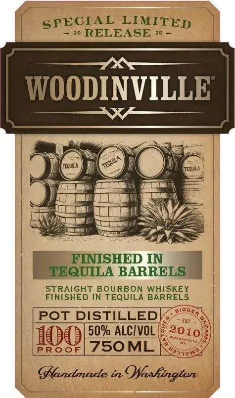 Woodinville Tequila Barrel Finished Straight Bourbon Whiskey