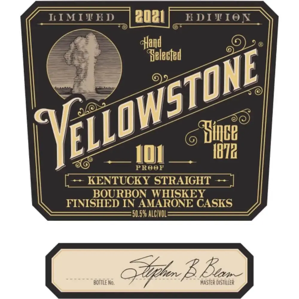 Yellowstone 101 Proof Limited Edition 2021 Finished In Amarone Barrels - Image 2