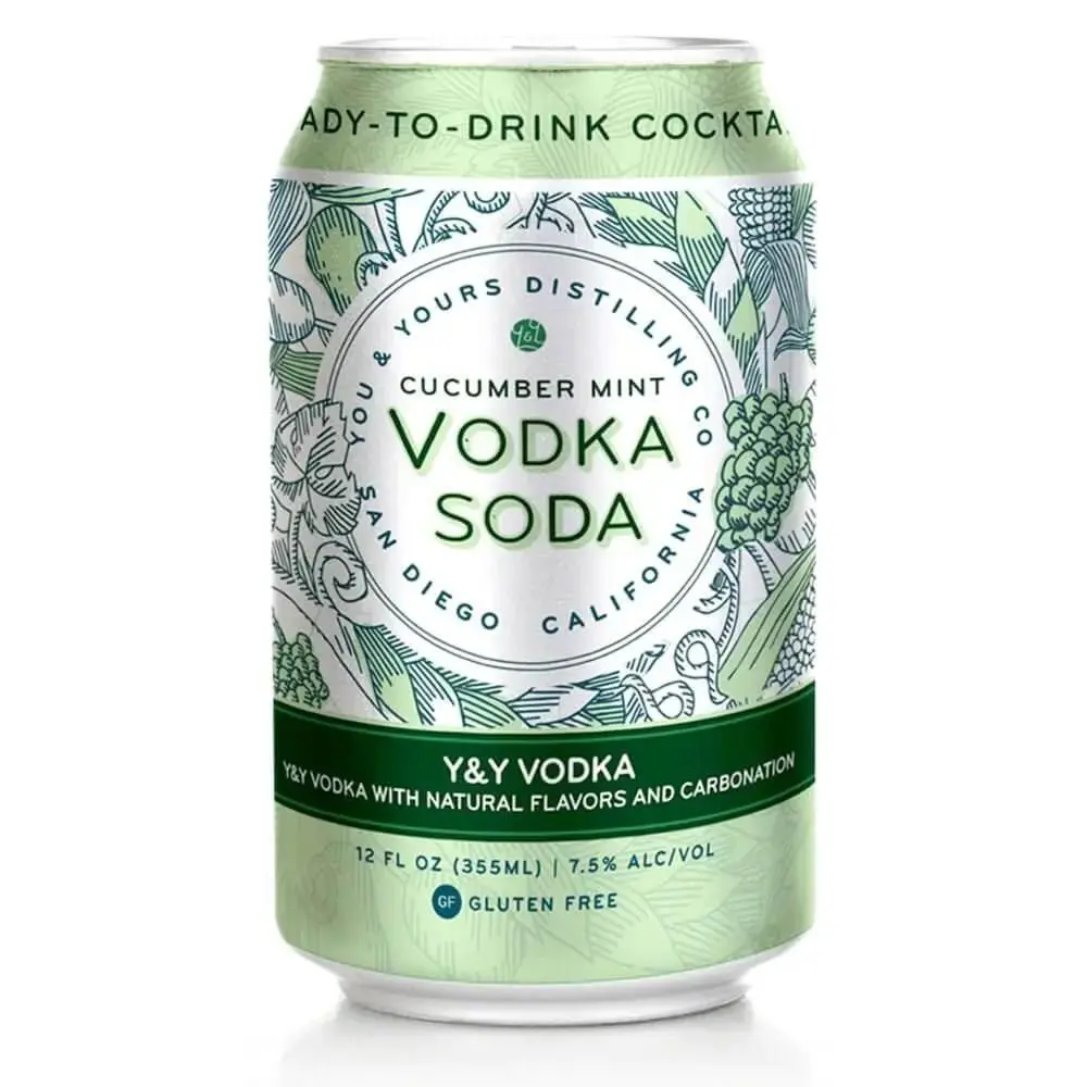 You & Yours Distilling Cucumber Mint Vodka Soda 4PK